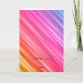 Rainbow Unicorn Pony Girl Birthday Kaart (Achterkant)