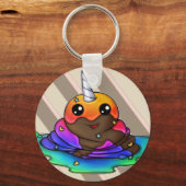 Rainbow Unicorn Poop Sleutelhanger (Voorkant)