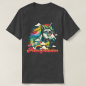 Rainbow Unicorn Proofreader T-shirt (Design voorkant)