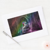 Rainbow Unicorn Rentagular Sticker (Envelop)