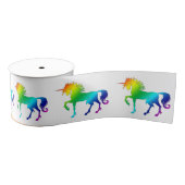Rainbow Unicorn Ribbon Grosgrain Lint (Spoel)