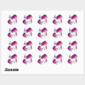 Rainbow Unicorn Ronde Sticker (Vel)