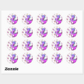 Rainbow Unicorn Ronde Sticker (Vel)