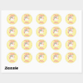 Rainbow Unicorn Ronde Sticker (Vel)