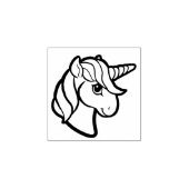 Rainbow Unicorn Rubberstempel (Afrduk)