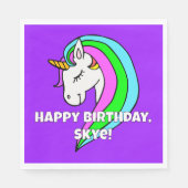 Rainbow Unicorn Servet (Voorkant)