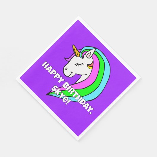 Rainbow Unicorn Servet (Hoek)