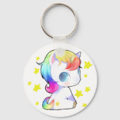 Rainbow Unicorn Sleutelhanger (Voorkant)