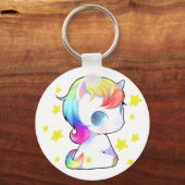 Rainbow Unicorn Sleutelhanger (Voorkant)