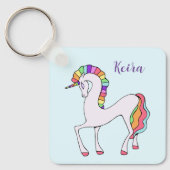 Rainbow Unicorn Sleutelhanger (Voorkant)