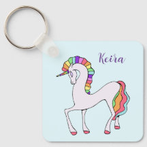 Rainbow Unicorn Sleutelhanger