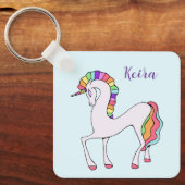 Rainbow Unicorn Sleutelhanger (Voorkant)