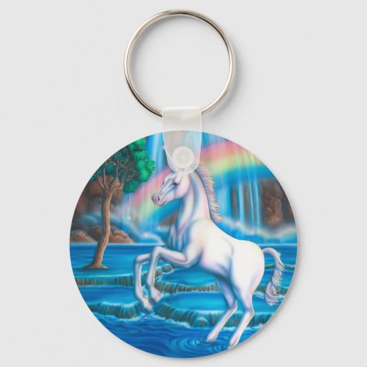 Rainbow Unicorn Sleutelhanger (Voorkant)