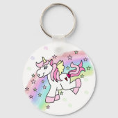 Rainbow Unicorn Sleutelhanger (Voorkant)