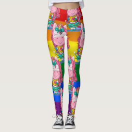 Rainbow Unicorn Sparkles Leggings