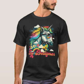 Rainbow Unicorn Speelgoed Designer T-shirt