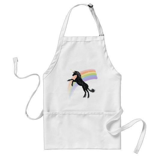 Rainbow Unicorn Standaard Schort (Voorkant)