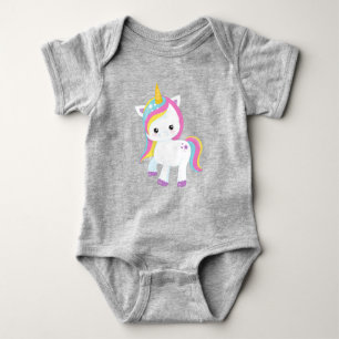 Rainbow Unicorn, Star, Cute Unicorn, Magic Unicorn Romper