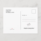 Rainbow Unicorn Stars Birthday Uitnodiging (Achterkant)