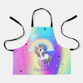 Rainbow Unicorn Stars Holografi Schort (Voorkant)