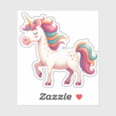 Rainbow Unicorn Sticker (Vel)