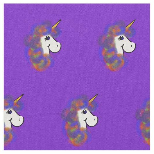 Rainbow Unicorn Stof (Close Up)