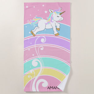 Rainbow Unicorn Strandlaken