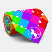 Rainbow Unicorn Stropdas (Opgerold)