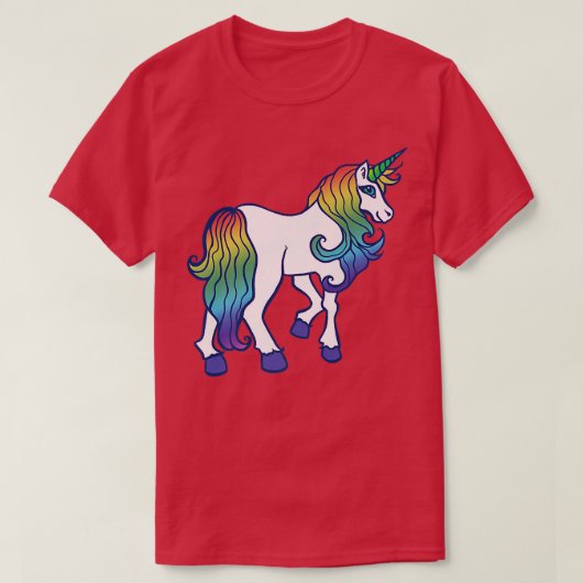 Rainbow Unicorn T-shirt (Design voorkant)