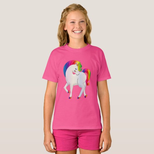 Rainbow Unicorn t-shirt (Voorkant volledig)