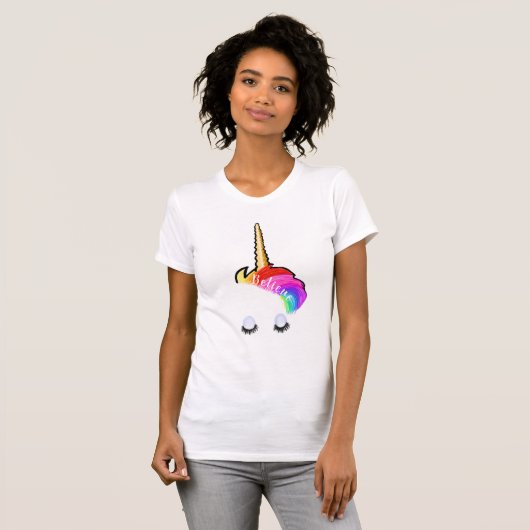 Rainbow Unicorn T-Shirt (Voorkant volledig)