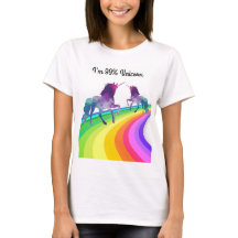 Rainbow Unicorn - T-shirt voor dames