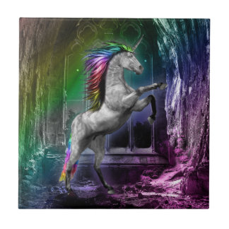 Rainbow Unicorn Tile Tegeltje