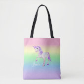 Rainbow 🦄 Unicorn Tote Bag (Voorkant)