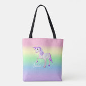 Rainbow 🦄 Unicorn Tote Bag (Achterkant)