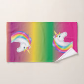 Rainbow Unicorn Towel Set Bad Handdoek (Handdoek)