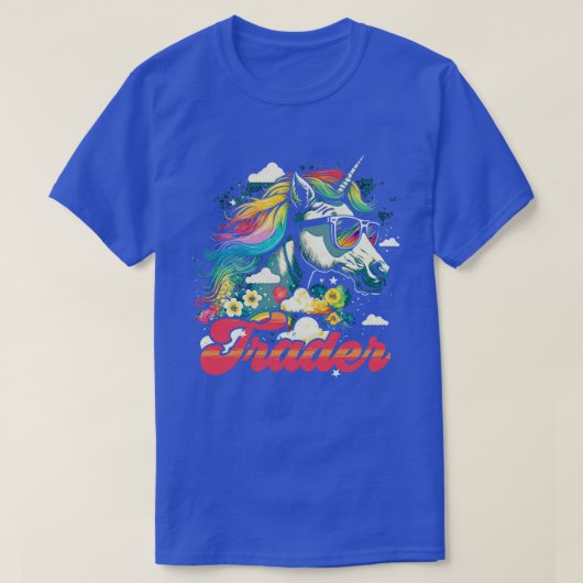 Rainbow Unicorn Trader T-shirt (Design voorkant)