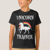 Rainbow Unicorn Trainer Easy Costume Halloween Fun T-shirt (Voorkant)