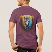 Rainbow Unicorn Tri-Blend Shirt (Achterkant)