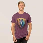 Rainbow Unicorn Tri-Blend Shirt (Voorkant volledig)