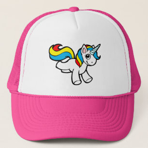 Rainbow unicorn trucker pet