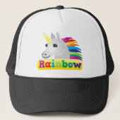 Rainbow Unicorn Trucker Pet (Voorkant)