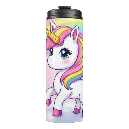 Rainbow Unicorn Tumbler – Sip the Magic Thermosbeker (Voorkant)
