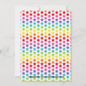 Rainbow Unicorn - Uitnodiging voor verjaardag (Achterkant)