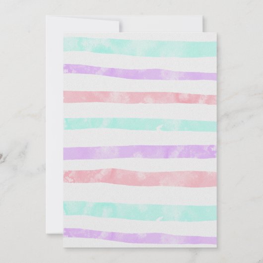 Rainbow Unicorn Verjaardag Magische Eenhoorn Kaart (Achterkant)