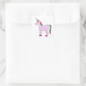 Rainbow Unicorn Vierkante Sticker (Tas)