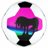 Rainbow Unicorn Voetbal (Voorkant)