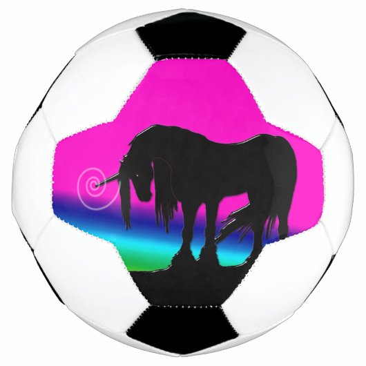 Rainbow Unicorn Voetbal (Voorkant)