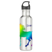 Rainbow Unicorn Water Fles (Voorkant)