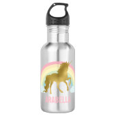 Rainbow Unicorn Waterfles (Voorkant)